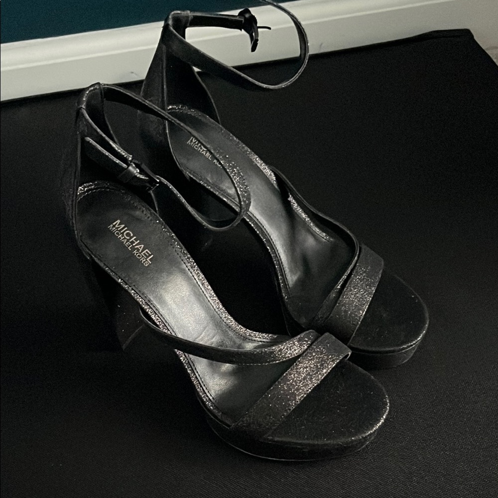 Michael Kors Glittery Black Heels